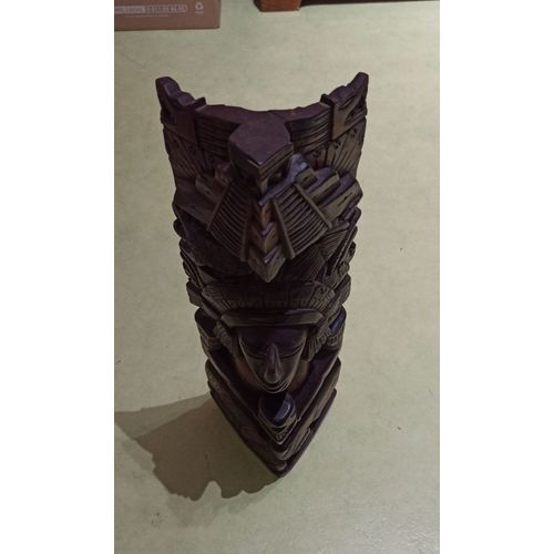 Statue mexicaine en bois