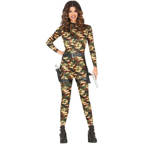 Déguisement Combinaison Moulante Militaire Femme