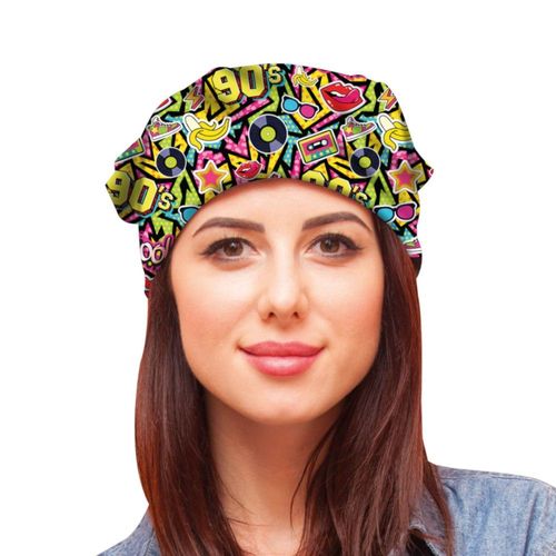 Foulard Bandana Graffitis Flashy Années 90 Adulte