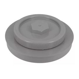 Tampon de visite Nicoll FB avec bouchon D200mm en PVC mâle-femelle couleur gris clair à coller