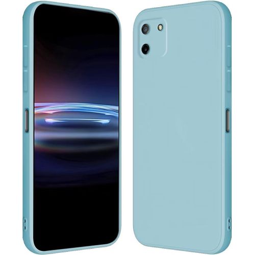 Coque Pour Realme C11 2020 6.5"" Inches Étui En Silicone Tpu Souple - Bleu Clair