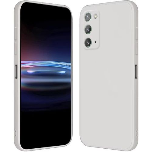 Coque Pour Samsung Galaxy Note20 5g 6.7"" Étui En Silicone Tpu Souple - Céramique Blanche