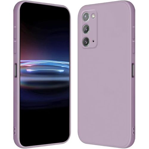 Coque Pour Samsung Galaxy Note20 6.7"" Inches Étui En Silicone Tpu Souple - Herbe Violette