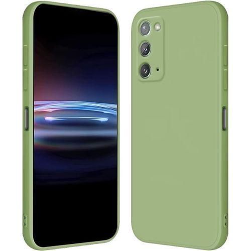Coque Pour Samsung Galaxy Note20 5g 6.7"" Étui En Silicone Tpu Souple - Vert Matcha