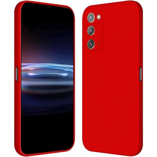 Coque Pour Samsung Galaxy Note20 6.7"" Inches Étui En Silicone Tpu Souple - Rouge De Chine