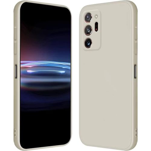Coque Pour Samsung Galaxy Note20 Ultra 6.9"" Inches Étui En Silicone Tpu Souple - Blanc Antique