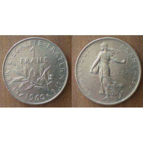 France 1 Franc 1960 Semeuse Piece Francs