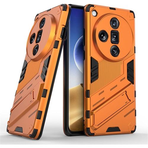 Coque Pour Oppo Find X7 Ultra 5g Double Protection Silicone Antichoc Anti-Rayures Housse Robuste Case Orange