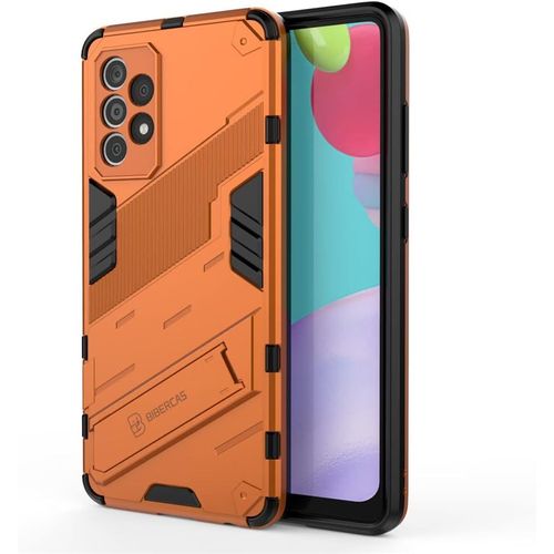 Coque Pour Samsung Galaxy A34 5g Double Protection Silicone Antichoc Anti-Rayures Housse Robuste Case Orange