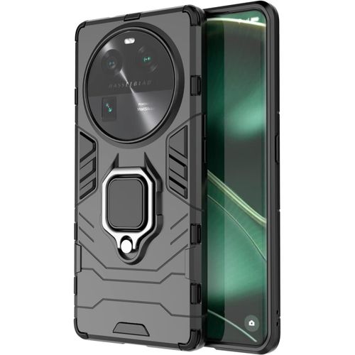 Coque Pour Oppo Find X6 Avec Anneau Support Métallique Rotatif Étui De Protection Ultra Mince Antichoc Bumper Housse Protectrice Pour Oppo Find X6 Noir