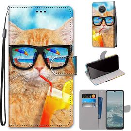 Coque Pour Nokia G20 Nokia G10 Nokia 6.3 Beau Pu Cuir Magnétique Flip Portefeuille Support Portecarte Dragonne Protecteur Housse Étui Pour Nokia G20 Nokia G10 Nokia 6.3 Dk20