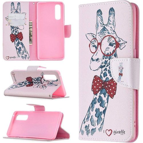 Coque Pour Oppo Find X2 Neo, Beau Motif Pu Cuir Magnétique Flip Portefeuille Support Porte-Carte Protecteur Housse Étui Pour Oppo Find X2 Neo Bo-7