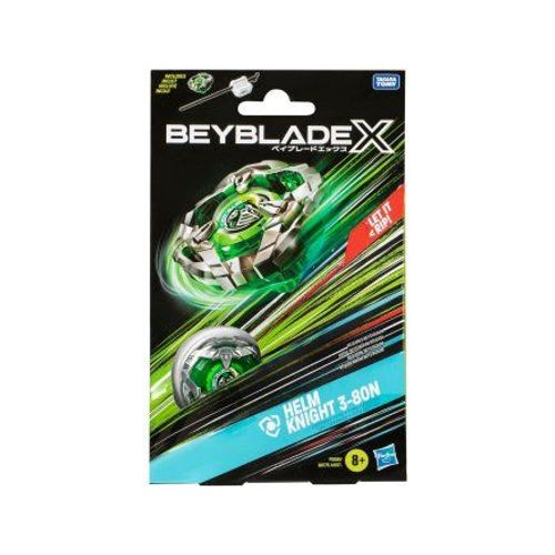 Coffret Toupie Beyblade X Helm Knight 3-80n - Set Toupie + Lanceur - Type Défense + 1 Carte