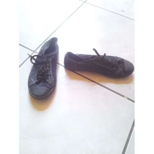 Derbies Noires Toile Pointure 36