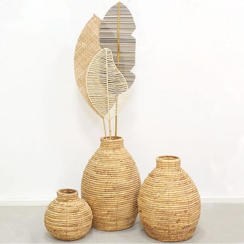 Vase jarre en jacinthe d'esu Moyen