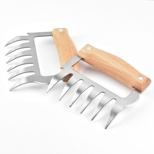 Griffes de déchiquetage de viande en acier inoxydable, griffes de viande  pour déchiqueter le barbecue, tirer