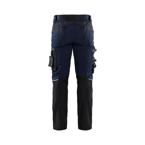 Pantalon Artisan Blaklader Stretch - 17991860-38-Bleu Foncé / Noir