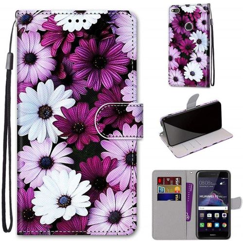 Huawei P8 Lite 2017 P9 Lite 2017 Coque Beau Pu Cuir Magnétique Flip Portefeuille Support Portecarte Dragonne Protecteur Coque Housse Étui Pour Huawei P8 Lite 2017 P9 Lite 2017 Dh17