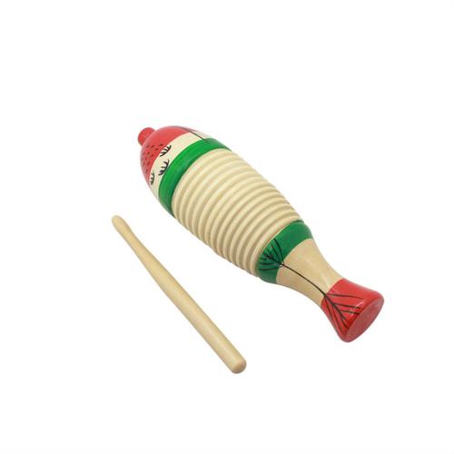 2 Pièces Instrument Coloré en Forme de Poisson Instruments de Musique à  Percussion Latine Instrument de Grenouille en Bois Instruments de  Percussion Musicale pour Adultes Enfants avec Batons de Rythme