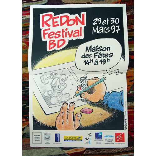 Blesteau 1997 Festival Bd Redon Affiche 41 X 61