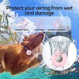 Support de collier pour chien Airtag (lot de 2) compatible avec le support  de collier de chat Airtag d'Apple, support d'étiquette d'air pour collier  d'animal de compagnie, étui d'étiquette d'air pour