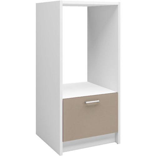 Moderna Meuble Bas Pour Réfrigérateur Onelia 60 Cm Mélaminé 25mm Argile, 1 Caisson 1 Tiroir