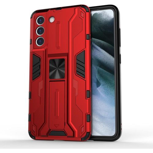 Coque Pour Oppo Find X3 X3 Pro Military Grade Antichute Antichoc Housse Etui Avec Support Béquille Pc Tpu Bumper Armor Protection Silicone Case Cover Rouge