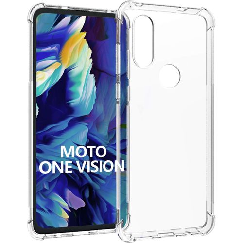 Moto One Vision Coque Pour Motorola One Vision, Anti-Rayure Souple, Anti-Choc Tpu Téléphone Coque Pour Motorolarola One Vision, Hd Transparent