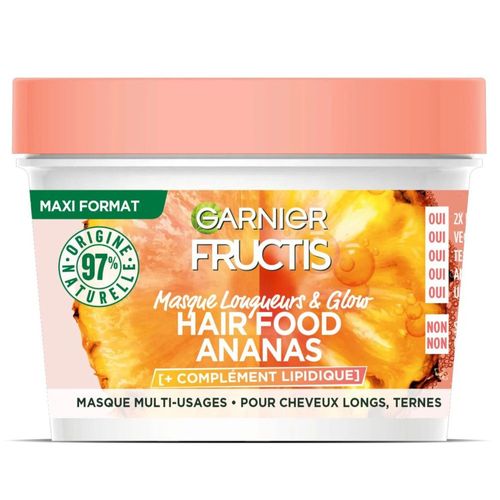 Garnier - Masque Longueur & Glow Fructis - Hair Food Ananas - 