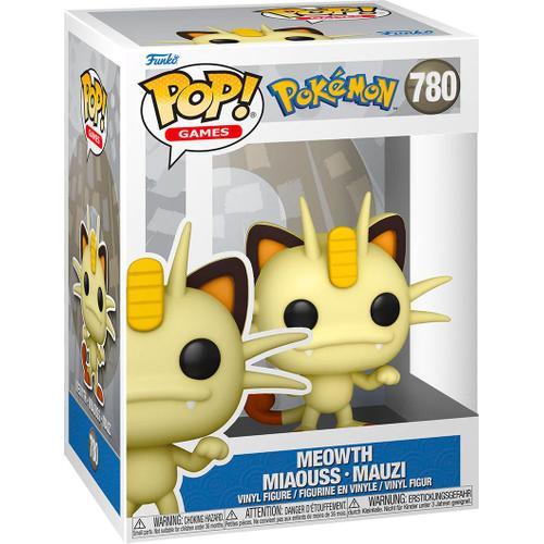 Figurine Funko Pop - Pokémon N°780 - Meowth - Miaouss - Mauzi (Emea) (74630)