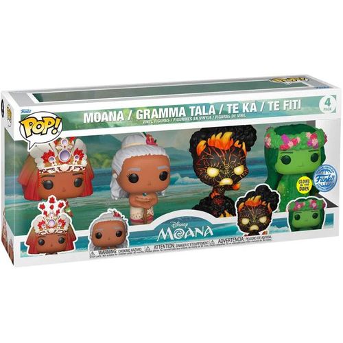 Figurine Funko Pop - Vaiana [Disney] - Vaiana / Grand-Mère Tala / Te Ka / Te Fiti - 4 Pack (69143)