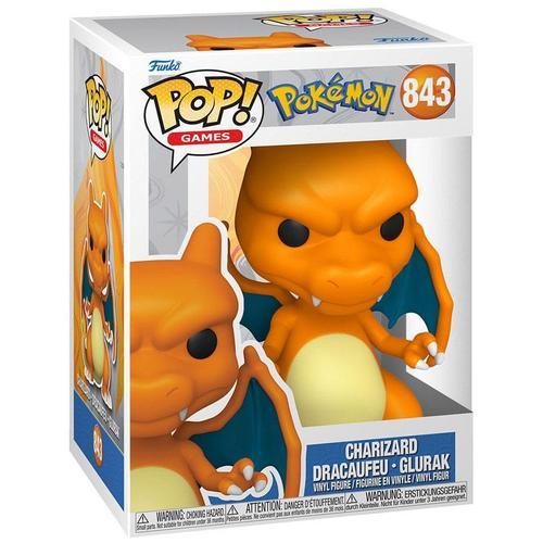 Figurine Funko Pop - Pokémon N°843 - Dracaufeu - Charizard - Glurak (Emea) (74219)