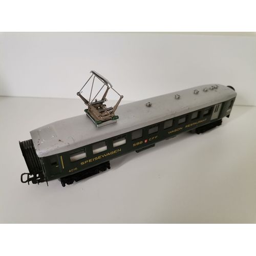 Wagon Restaurant, Speisewagen 4016 Sbb Cff Märklin Germany Ho Pantographe-Marklin