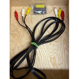 Cable RCA 3 voies 2,50m + adaptateur péritel