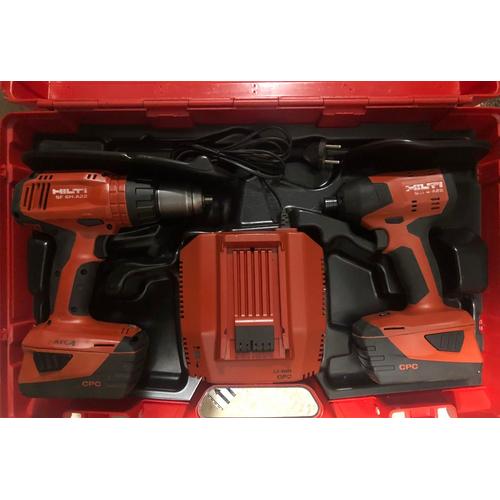 KIT HILTI VISSEUSE SF6HA22 + VISSEUSE À CHOC SID4A22 RECONDITIONNÉ