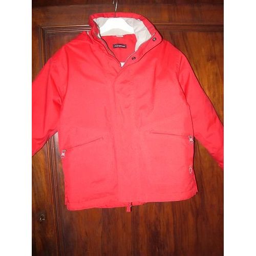 Blouson Fouganza Rouge 6 Ans Avec Capuche Intégrée