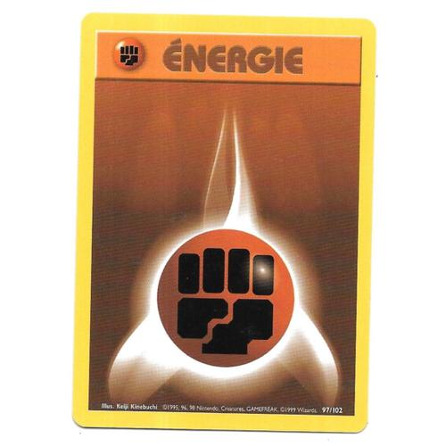 Carte Pokémon Energie Combat 97/102 - Set De Base Wizards (1999)