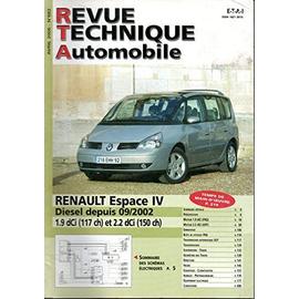 Renault Espace revue technique automobile Capteurs de pression du