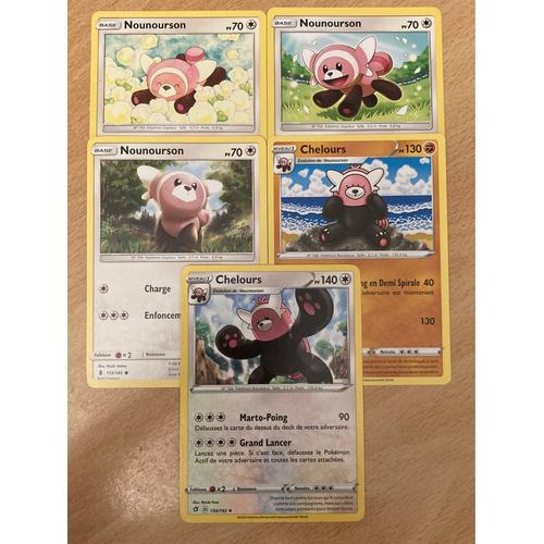 (2943) 3x Nounourson + 2x Chelours (Pokemon) 