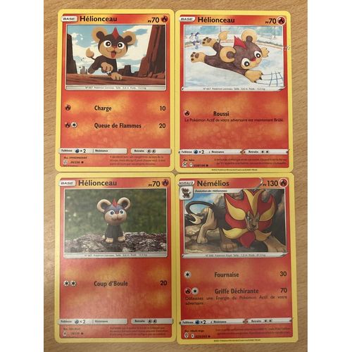 (2732) 3x Hélionceau + Némélios (Pokemon) 