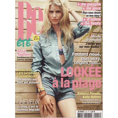 Be (Pocket) / 20-07-2012 N°121 : Alice Taglioni (6p) - Kate Moss / Jamie Hince (2p) - Eva Longoria (2p) - Mick Jagger (2p) - Christina Onassis (4p) - Jane Birkin (3p) - Londres (4p)
