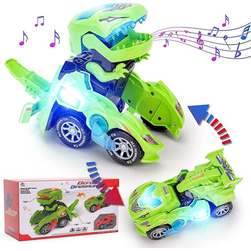 Voiture Telecommandée Enfants 2 3 4 5 6 Ans,Dinosaure Jouet Voiture, RC