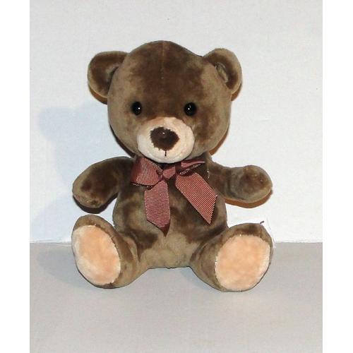 Peluche Ours Prenatal Noeud Papillon Marron Style Ours Brun