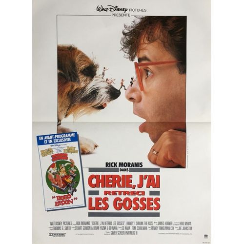 Cherie, J'ai Rétreci Les Gosses - Affiche Originale De Cinéma - Format 40x60 - De Joe Johnston Avec Rick Moranis, Matt Frewer, Marcia Strassman, Kristine Sutherland - Année 1990