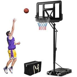 Infantastic® Panier de Basket - Extérieur/Intérieur, Hauteur Réglable  148-200 cm, Portable, avec Ballon et Pompe à l'Air