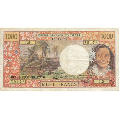 Billet De 1000 Francs - Papeete Tahiti