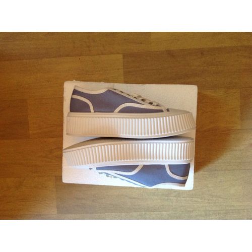 Baskets Compensées Bleu Ciel Neuves P 37