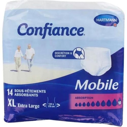 Hartmann Confiance Mobile Absorption 10 Gouttes Taille Xl 14 Sous-Vêtements 