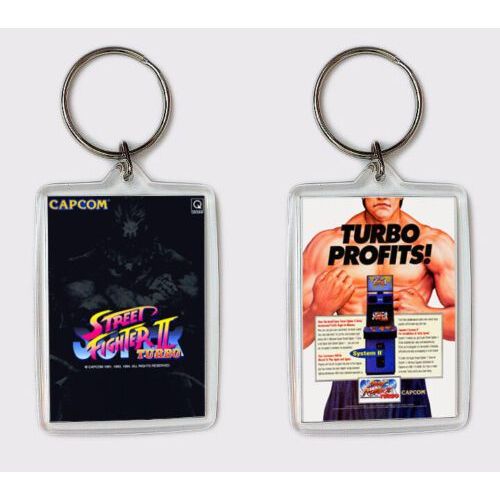 Porte-Clé En Plastique Super Street Fighter Ii Turbo Arcade