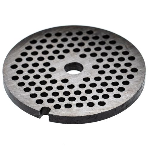 vhbw Grille taille 32 compatible avec KBS hachoir à viande - Diamètre des trous 5mm, trou central 13,4mm, acier